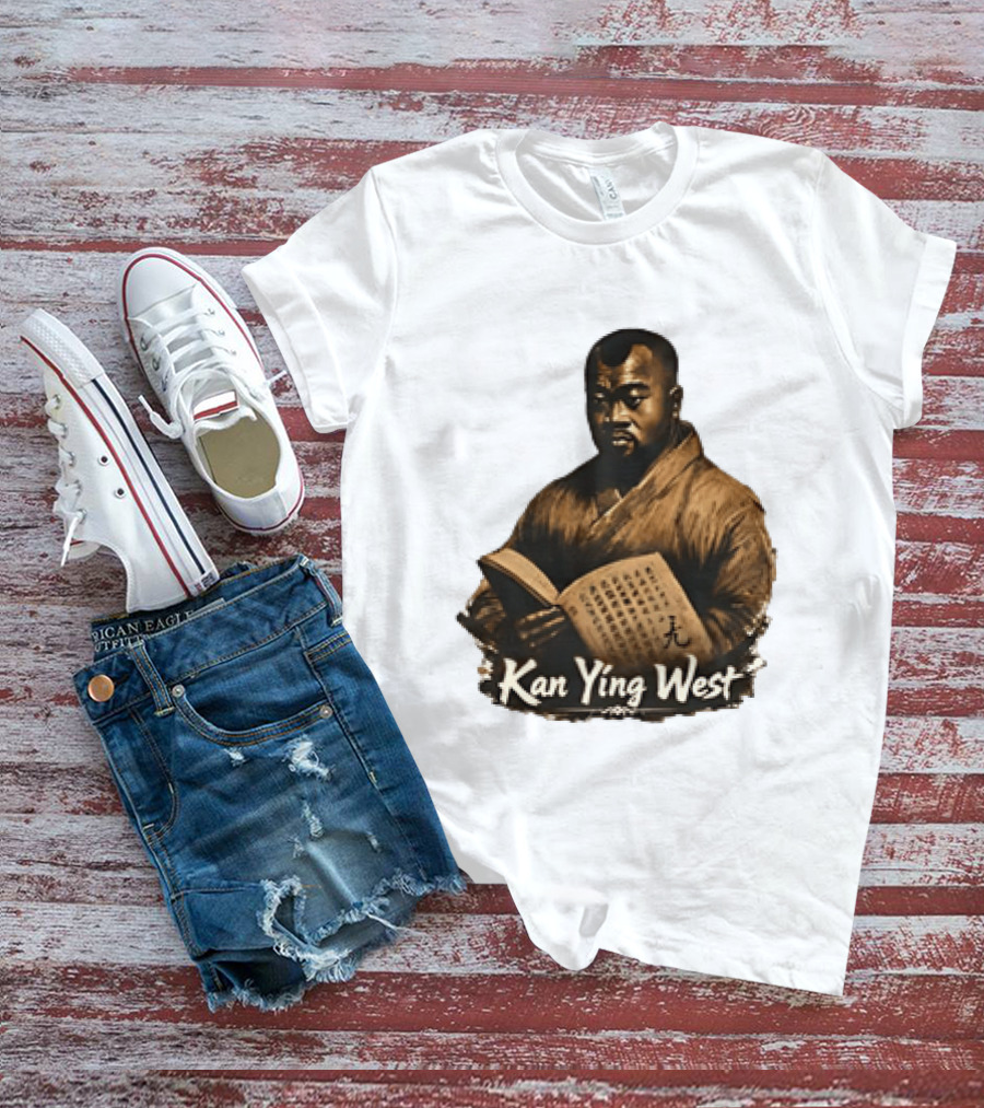 Kan Ying West Book Meme Kanye Mashup T-Shirt