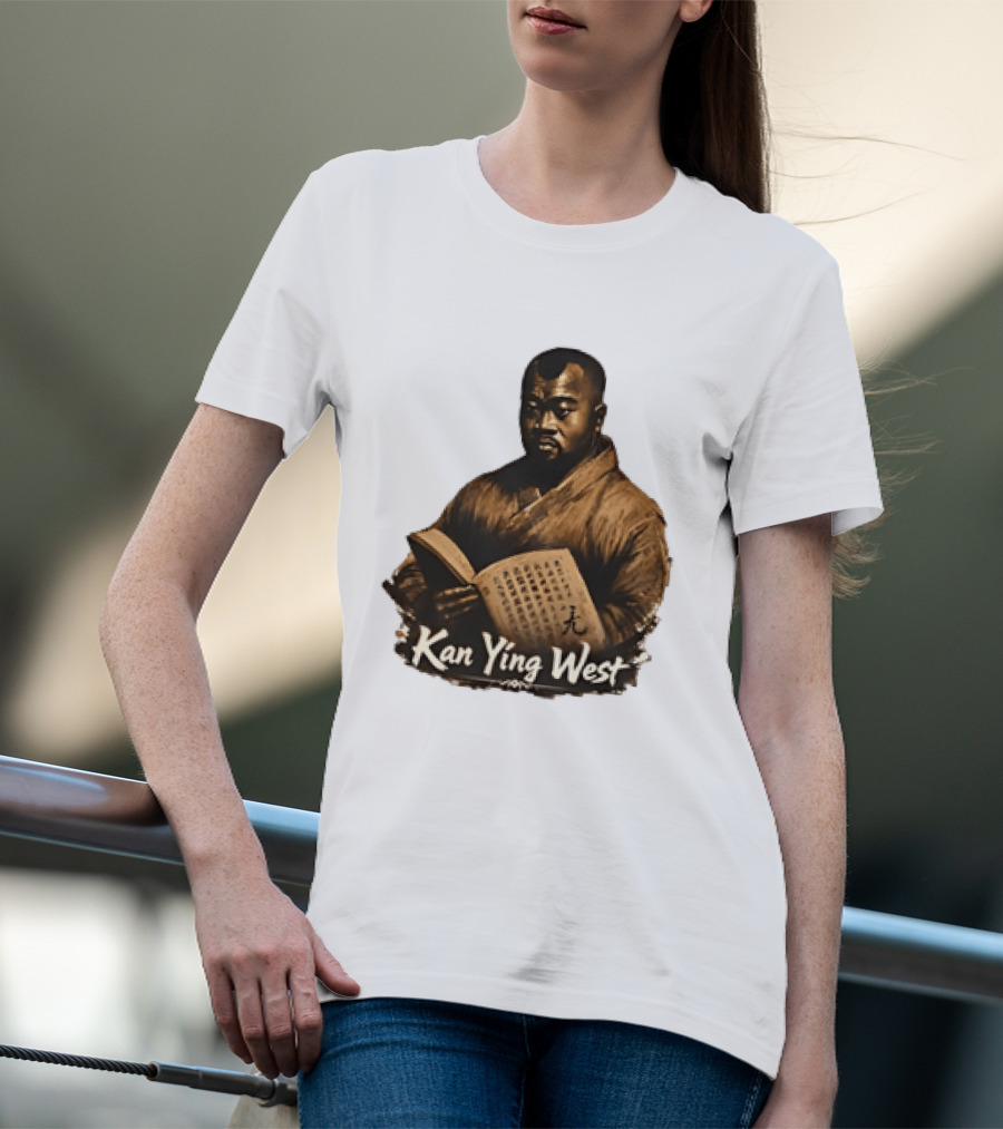 Kan Ying West Book Meme Kanye Mashup T-Shirt