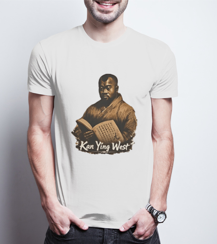Kan Ying West Book Meme Kanye Mashup T-Shirt