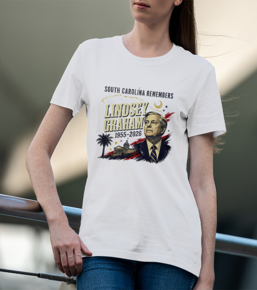 Lindsey Graham 1955 2026 South Carolina Remembers Moon Capitol T-Shirt