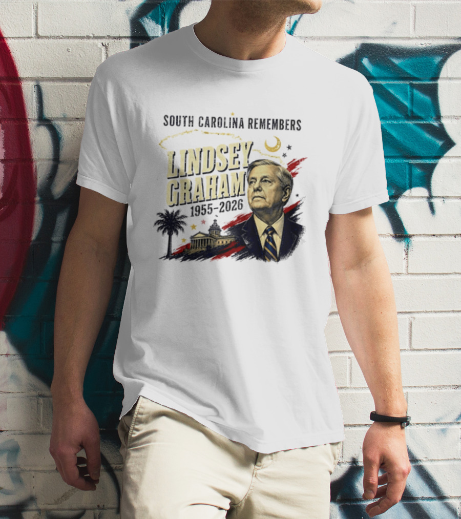 Lindsey Graham 1955 2026 South Carolina Remembers Moon Capitol T-Shirt