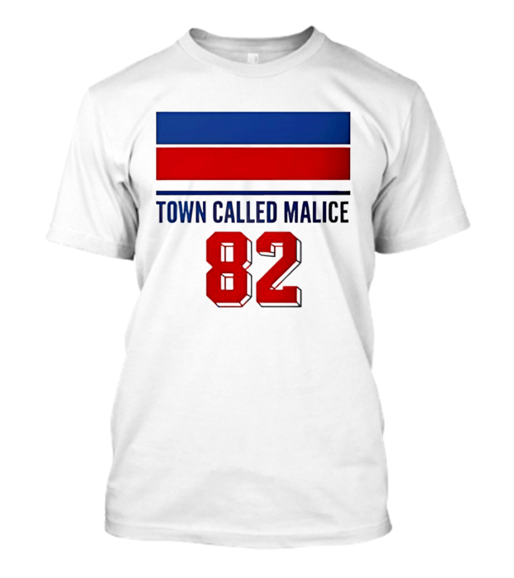 The Jam Town Called Malice 82 Red And Blue Bars T-Shirt