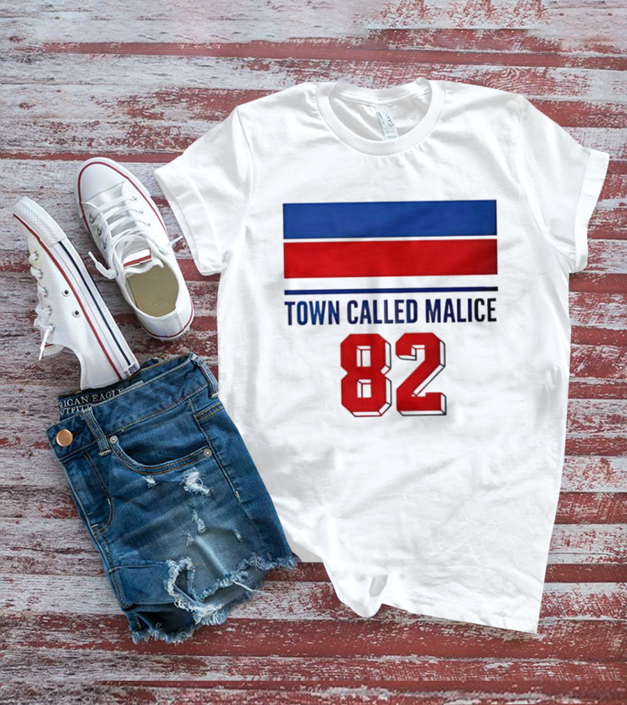 The Jam Town Called Malice 82 Red And Blue Bars T-Shirt