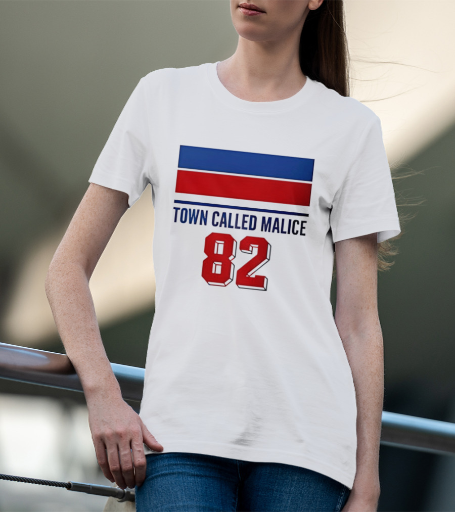 The Jam Town Called Malice 82 Red And Blue Bars T-Shirt