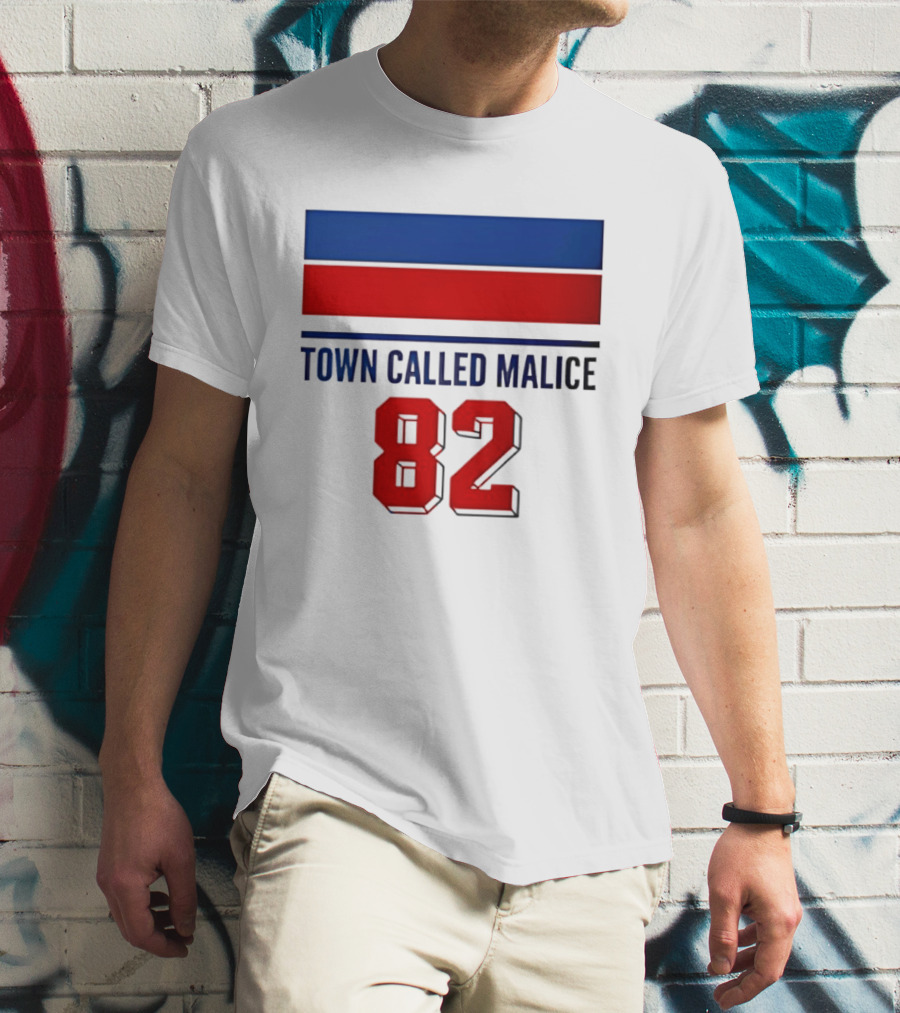 The Jam Town Called Malice 82 Red And Blue Bars T-Shirt