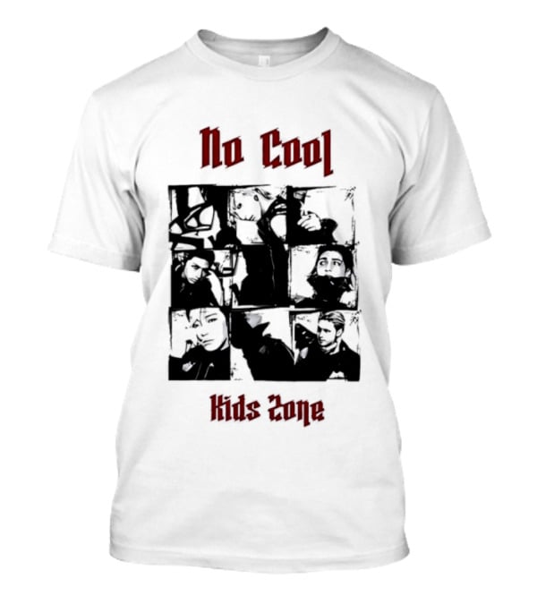 No Cool Kids Zone Photo Collage T-Shirt
