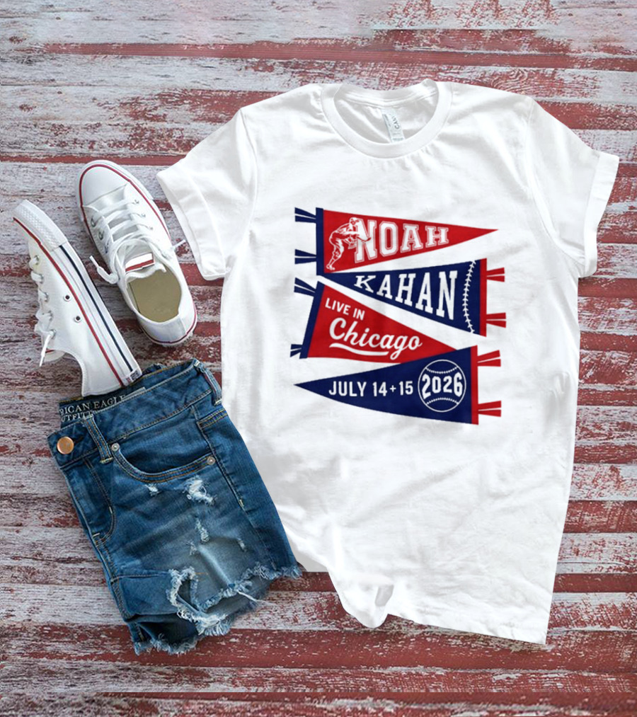 Noah Kahan Wrigley Field Chicago July 14 15 2026 Event Pennant T-Shirt