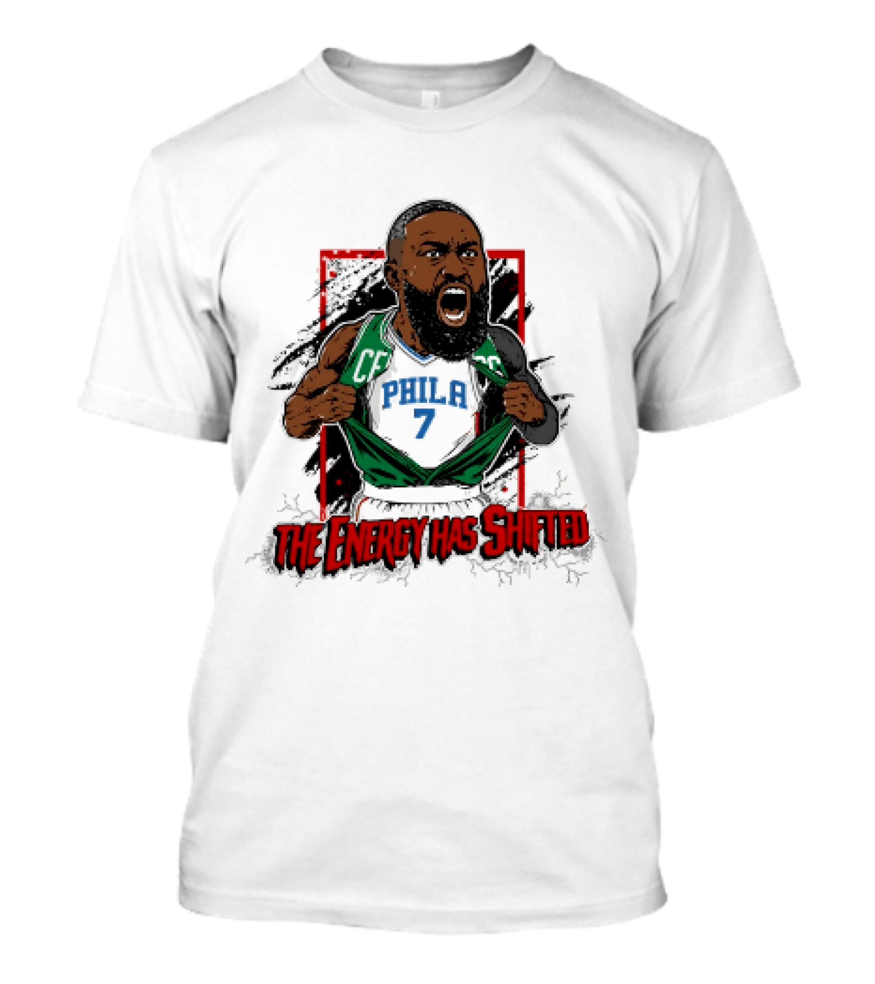 Philadelphia 76ers The Energy Has Shifted Jaylen Brown T-Shirt