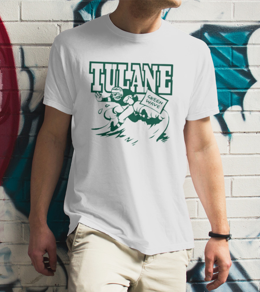 Tulane Green Wave Vintage Football Team T-Shirt