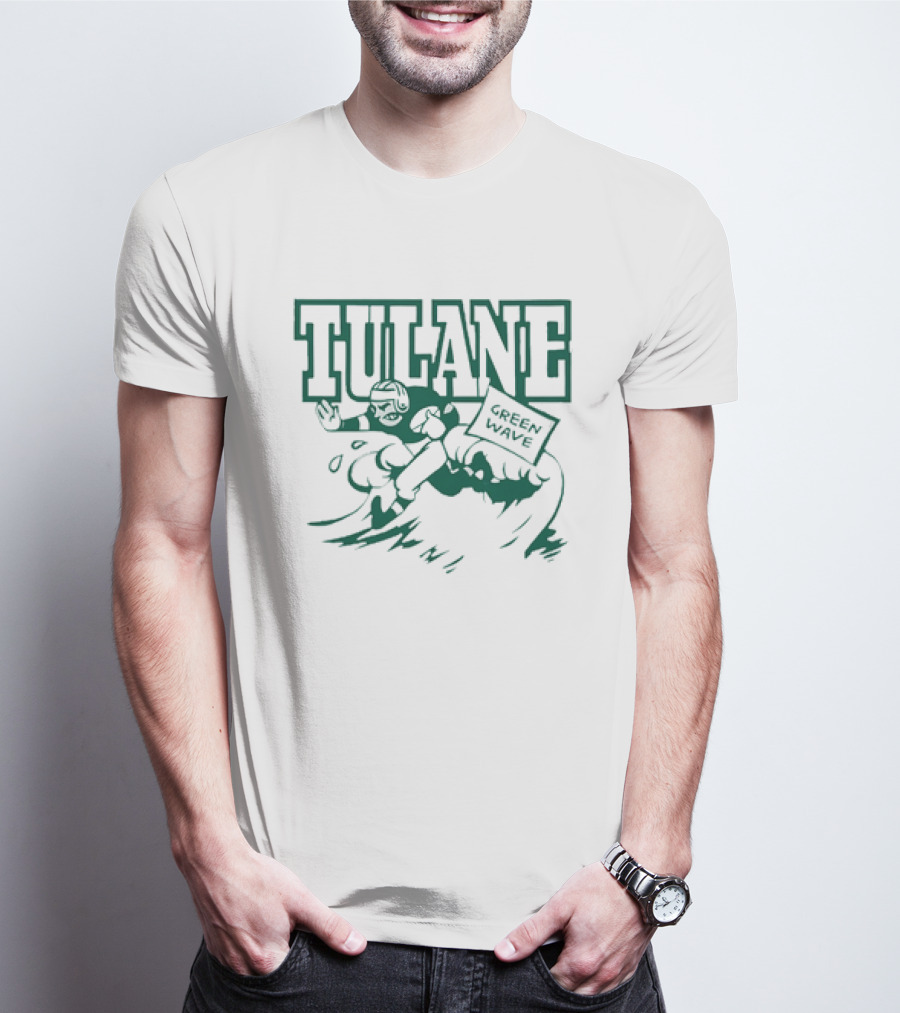 Tulane Green Wave Vintage Football Team T-Shirt