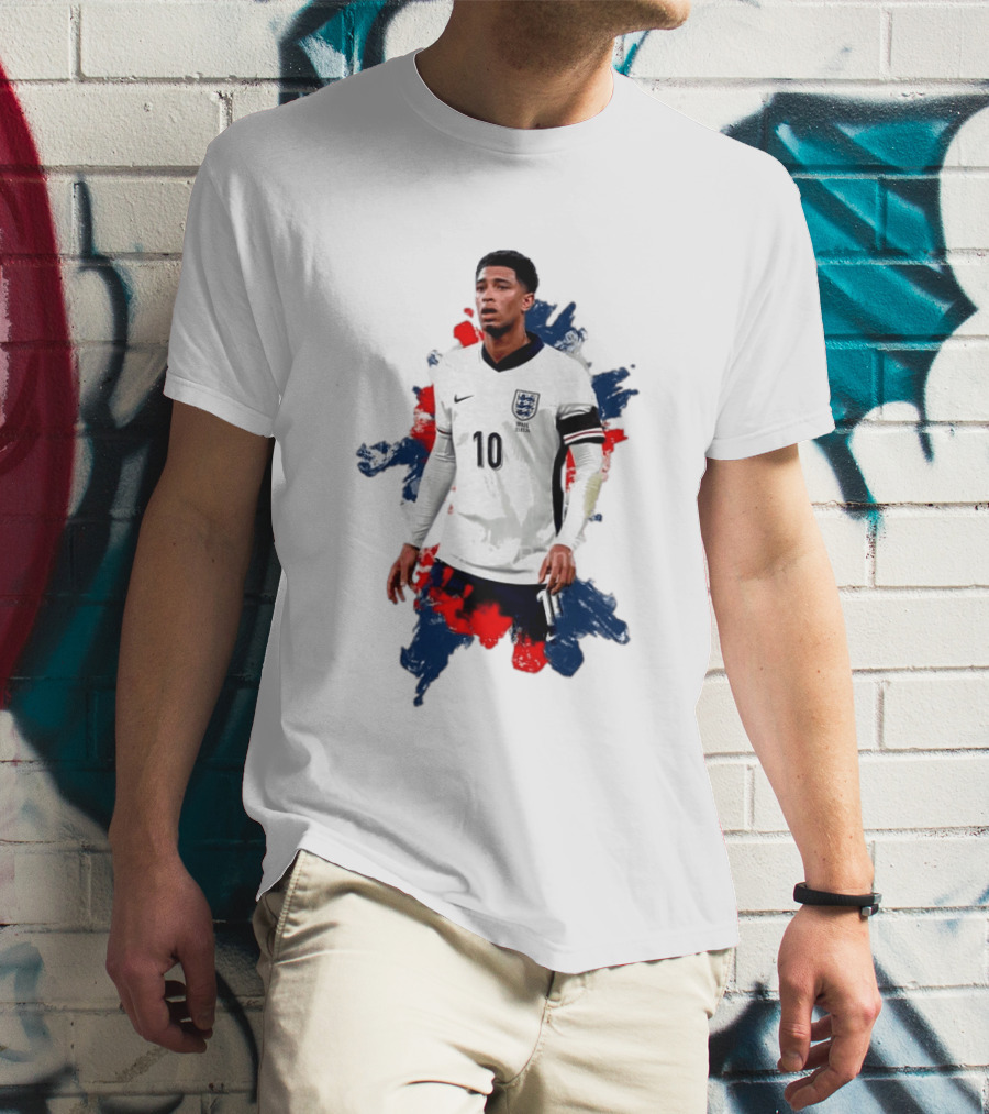 Jude Bellingham 10 England Football Team Captain T-Shirt