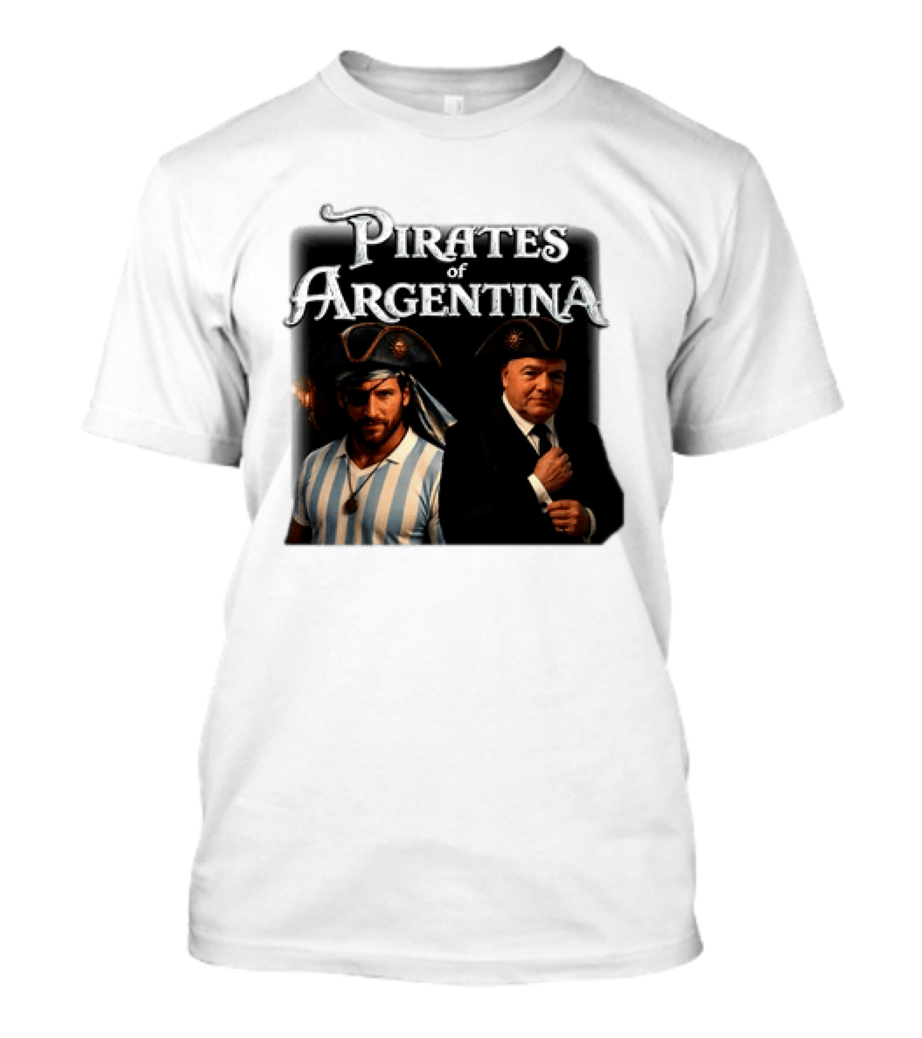 Pirates Of Argentina Messi Mashup Soccer Legend And Captain T-Shirt