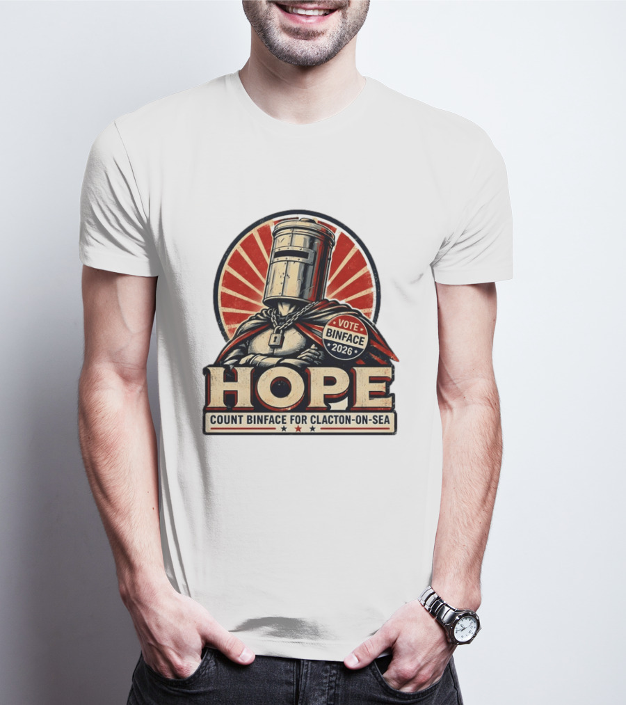 Vote Binface 2026 Hope Count Binface For Clacton On Sea T-Shirt