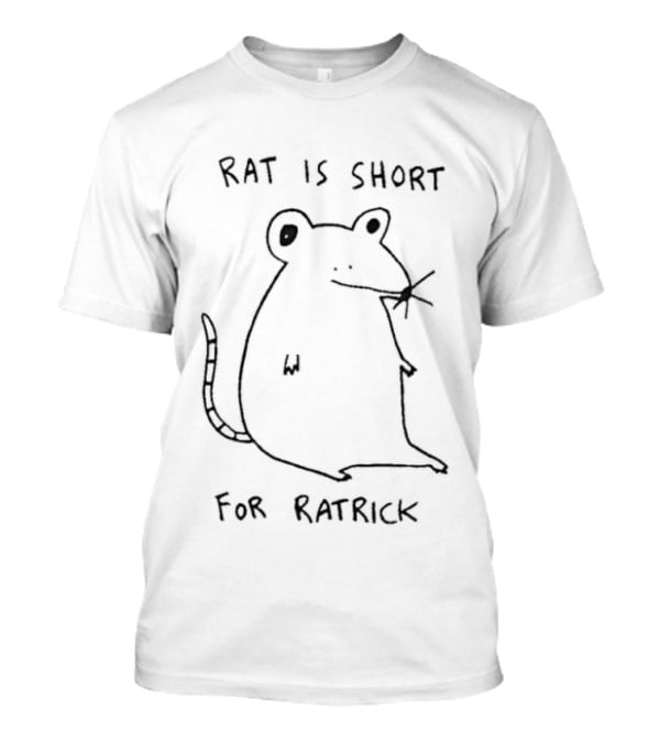 RAT IS SHORT FOR RATRICK White Sketch T-Shirt