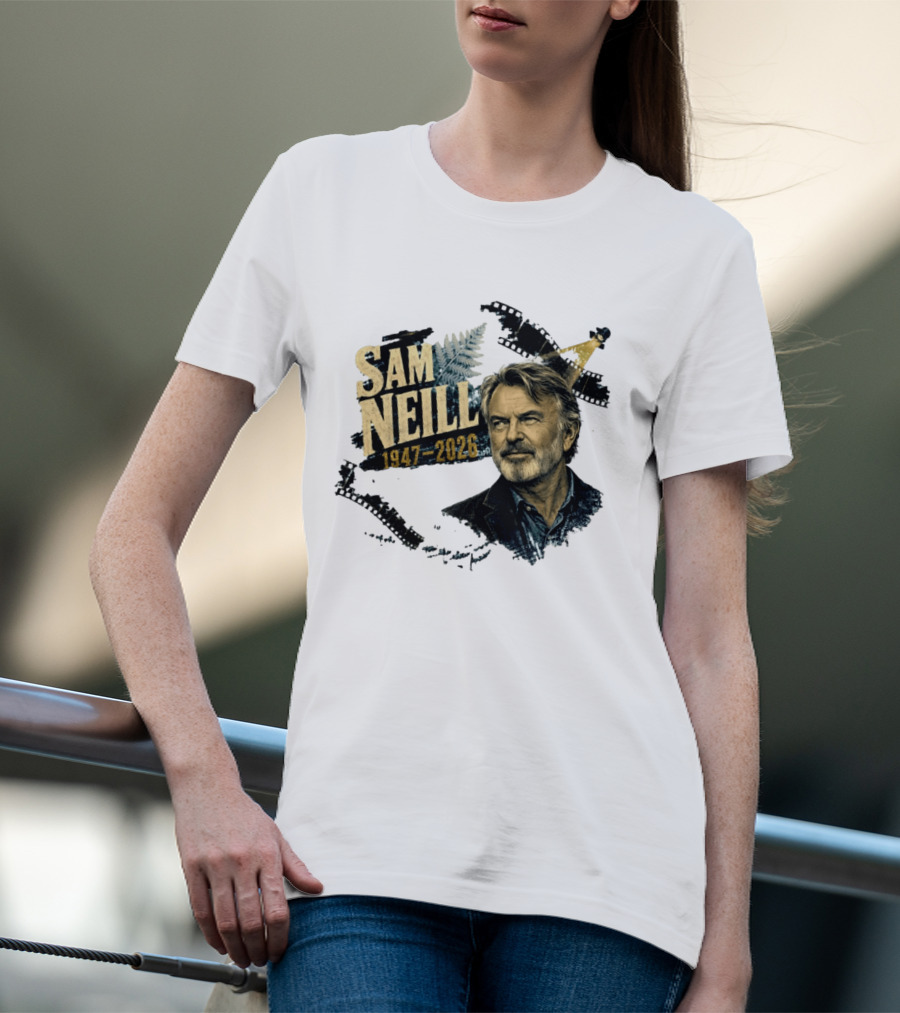 Sam Neill 1947 2026 The Story Continues In Memory Forever T-Shirt