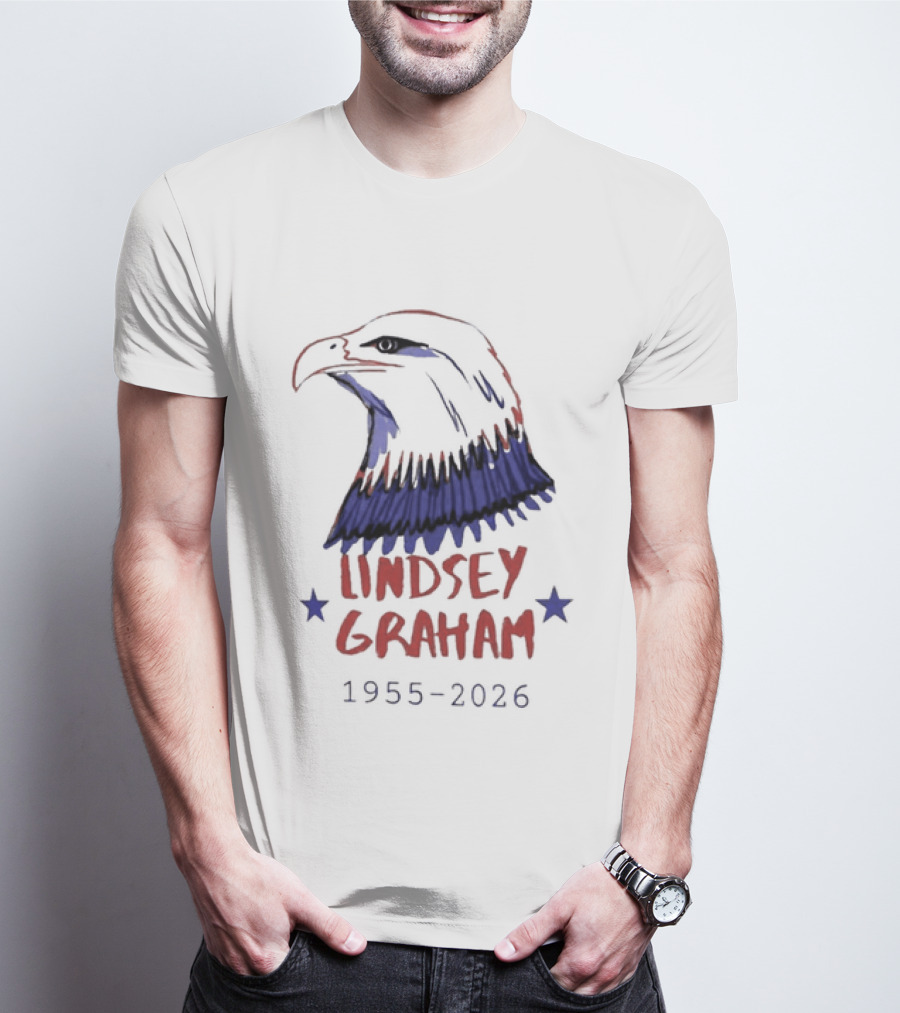 Lindsey Graham 1955 2026 Patriotic Eagle T-Shirt
