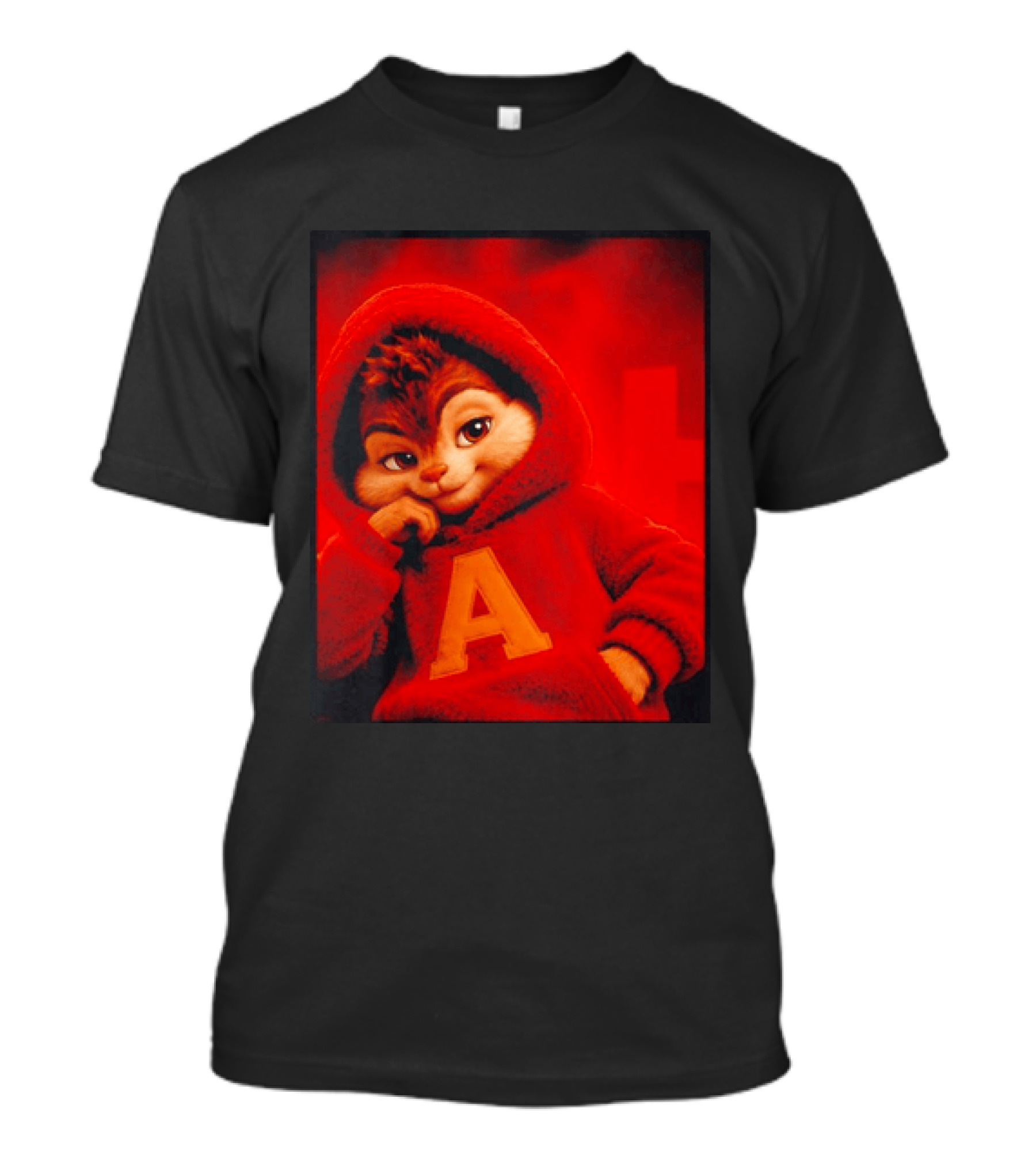 Alvin And The Chipmunks Red A Letter T-Shirt