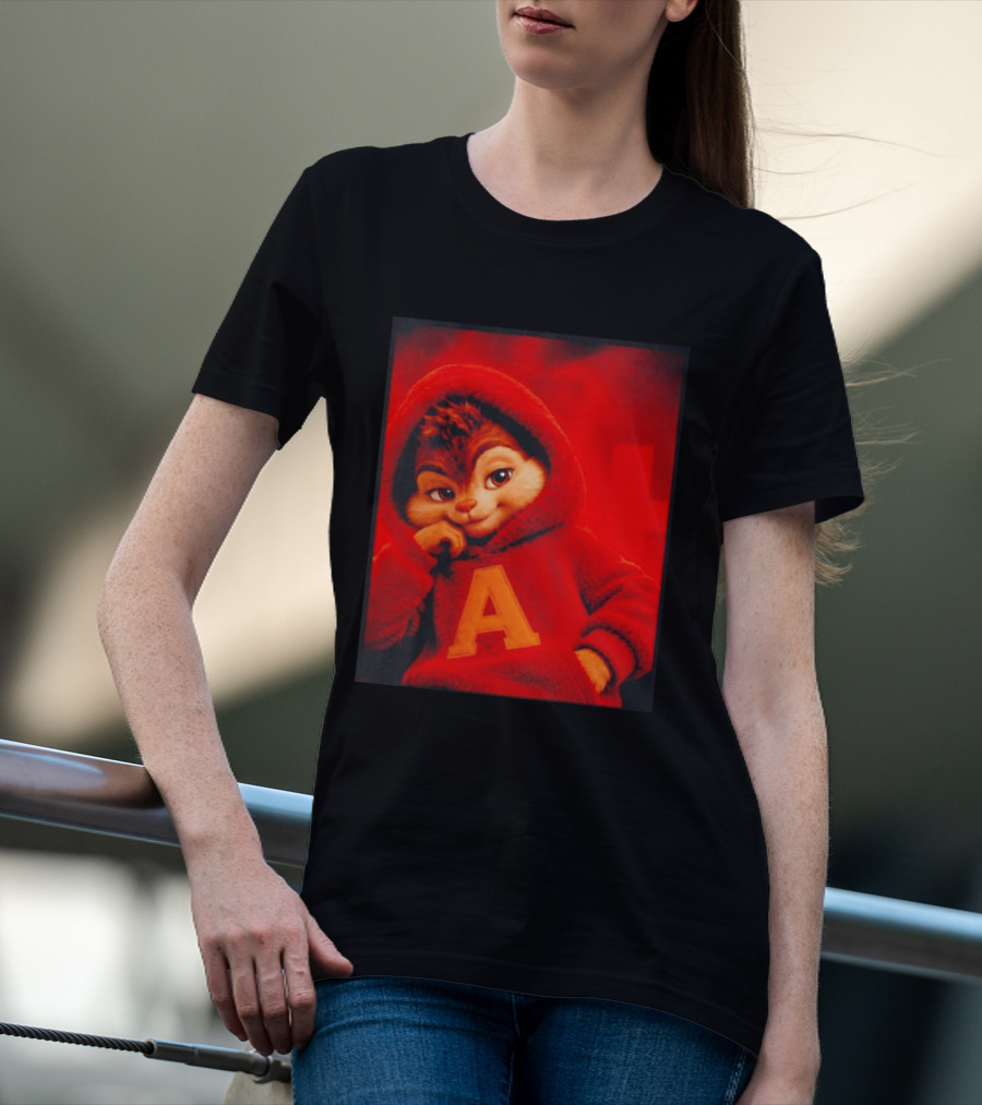 Alvin And The Chipmunks Red A Letter T-Shirt