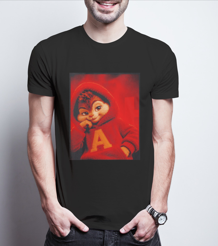 Alvin And The Chipmunks Red A Letter T-Shirt