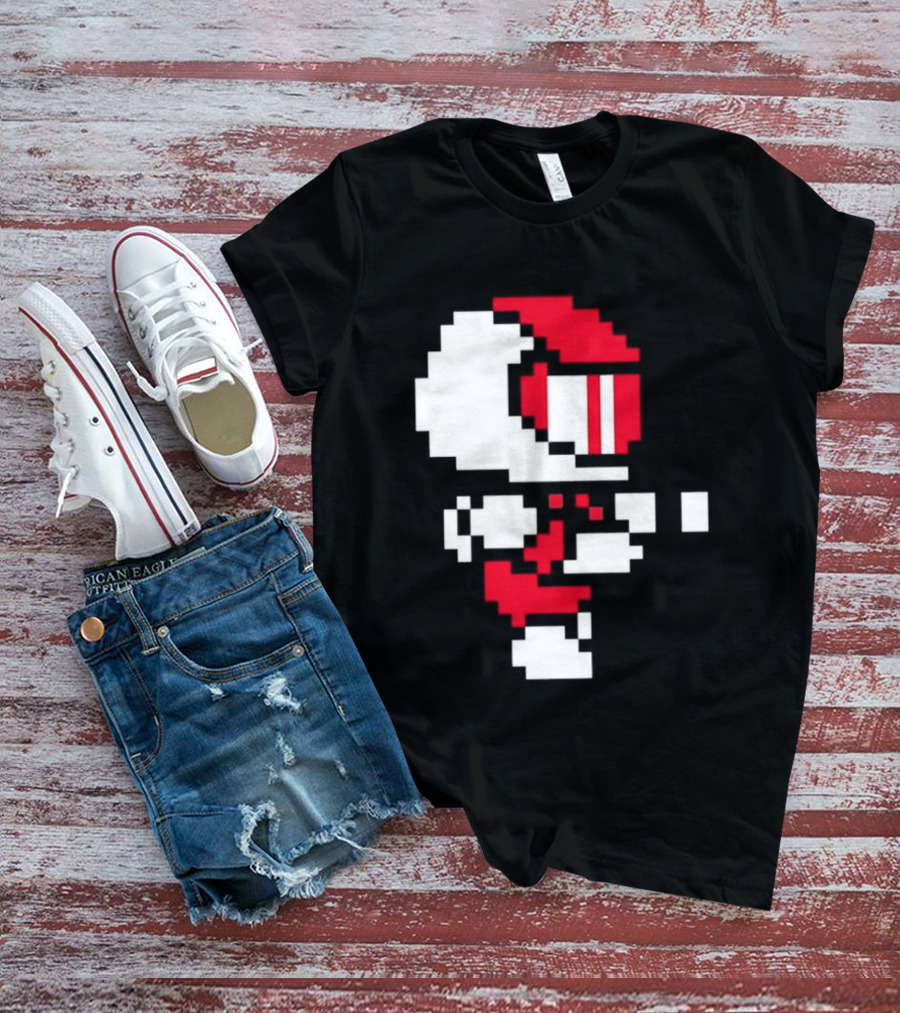 Arcade Pixel Racing Driver Fast Track Helmet Retro Game T-Shirt