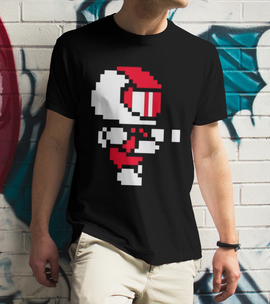 Arcade Pixel Racing Driver Fast Track Helmet Retro Game T-Shirt