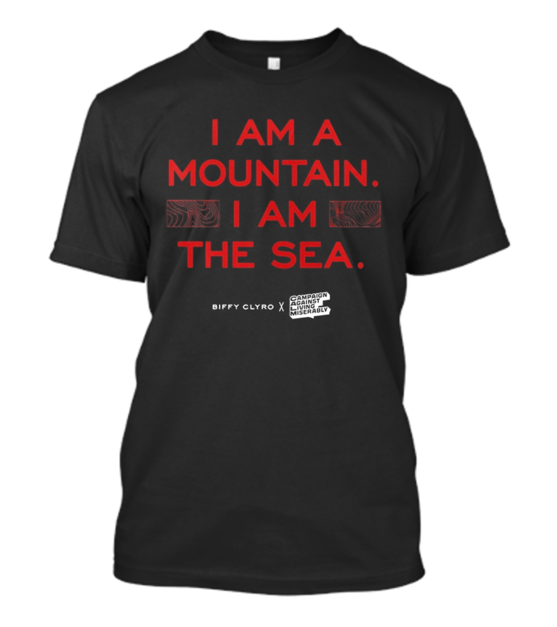 Biffy Clyro I Am A Mountain I Am The Sea CALM Lifelines Collaboration T-Shirt