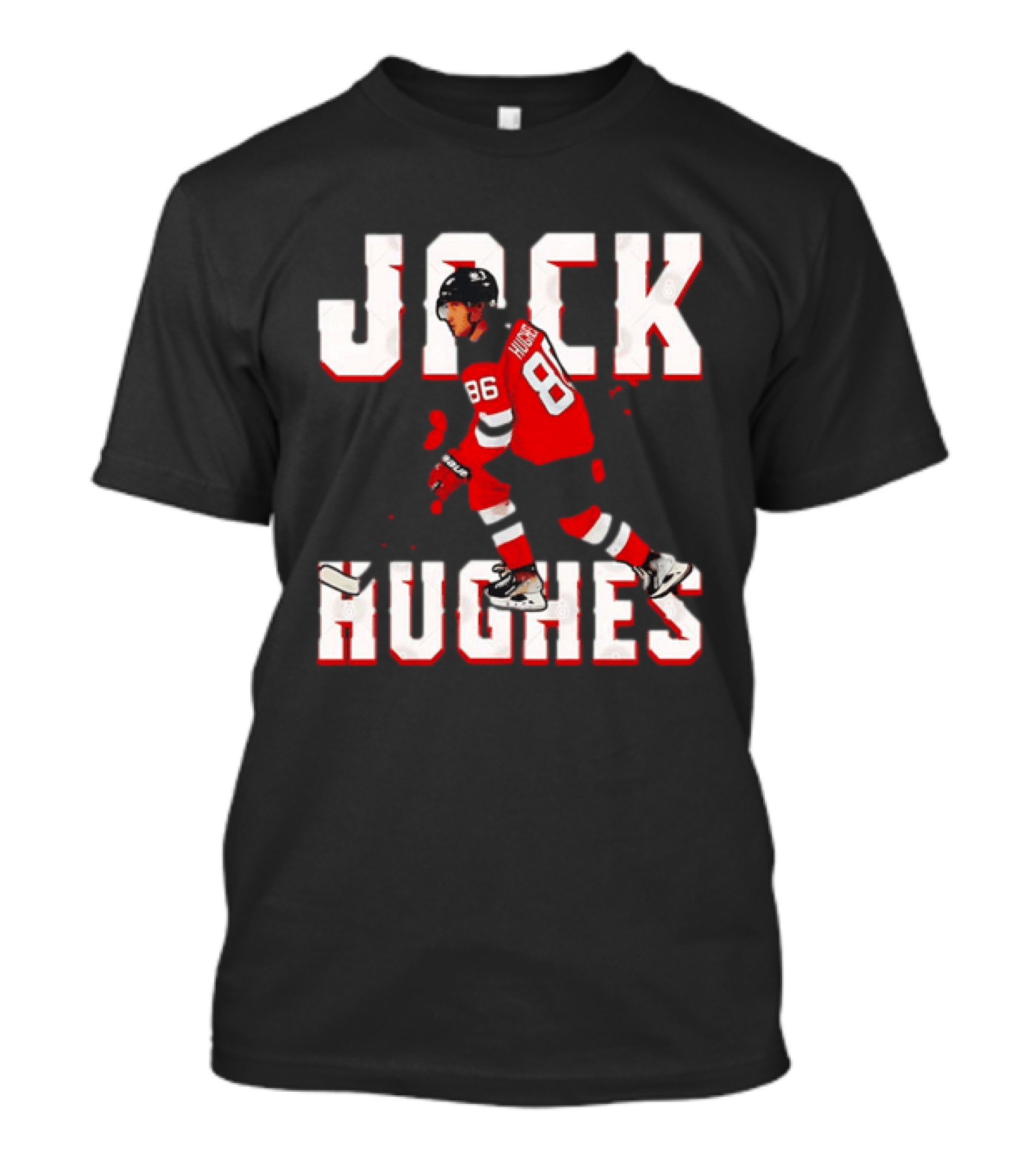 Jack Hughes 86 New Jersey Devils Hockey Jersey T-Shirt