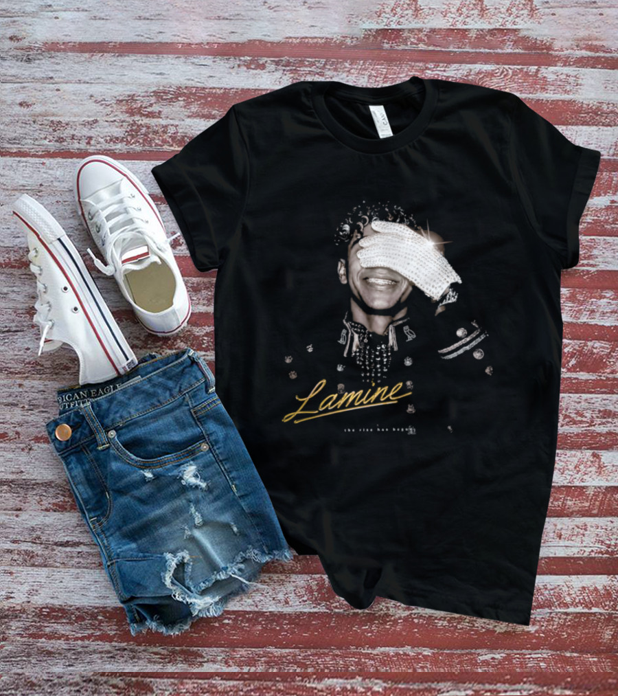 Lamine Camara Sparkling Diamond Glove The Rise Has Begun T-Shirt