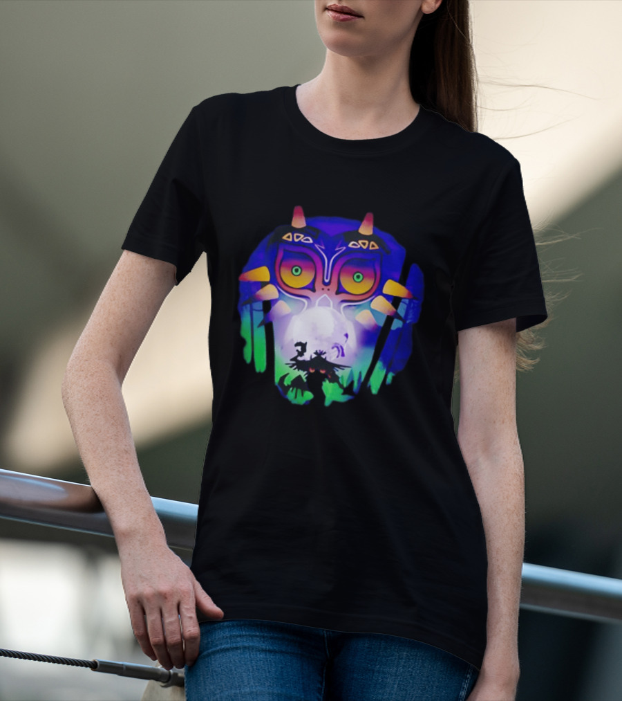 Majora's Mask Legend Of Zelda Skull Kid And Moon T-Shirt