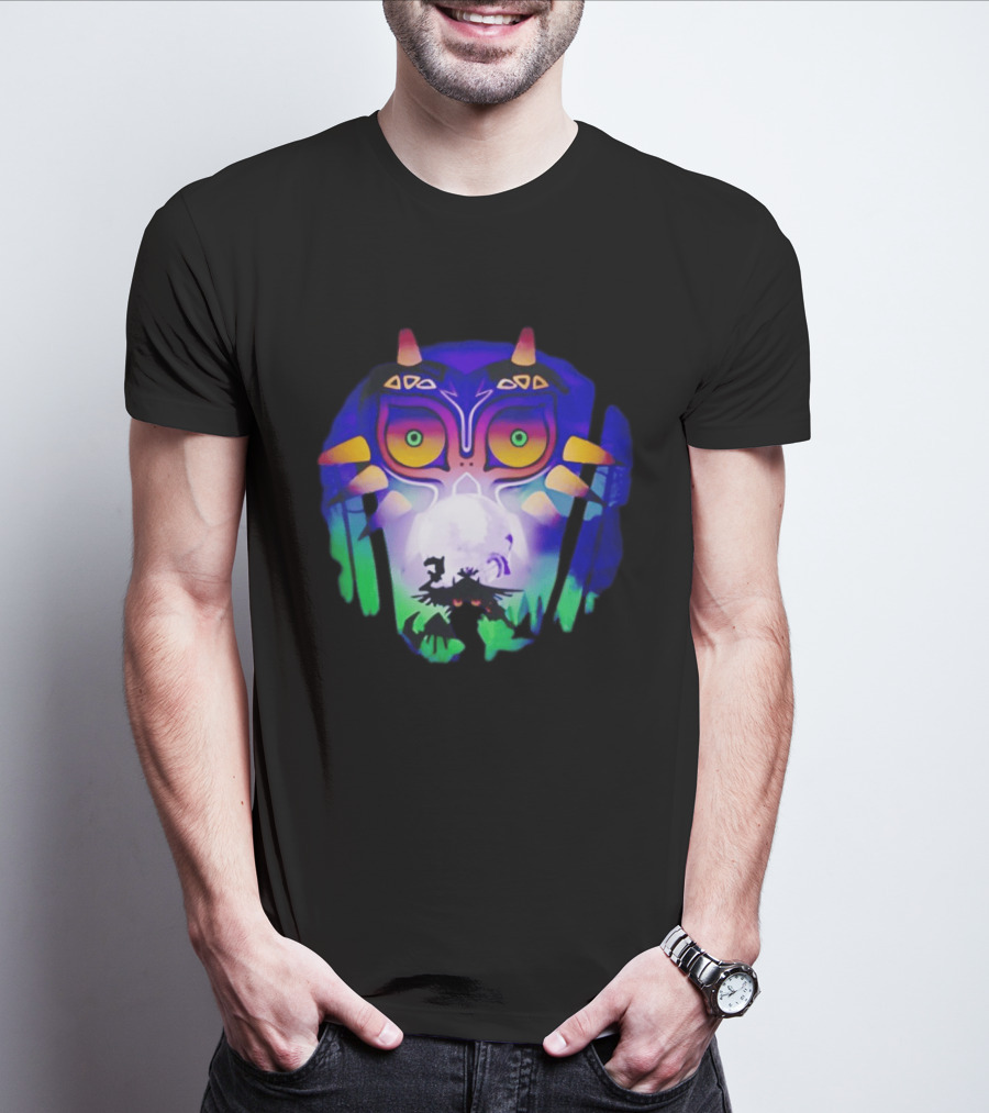 Majora's Mask Legend Of Zelda Skull Kid And Moon T-Shirt