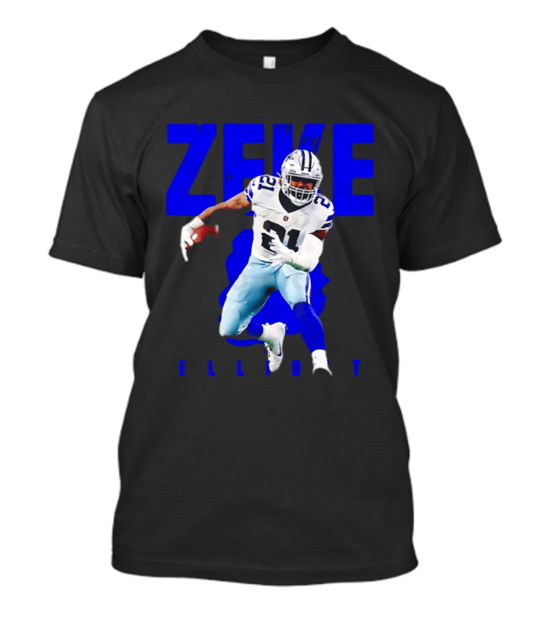 Dallas Cowboys Ezekiel Elliott Running Zeke 21 T-Shirt