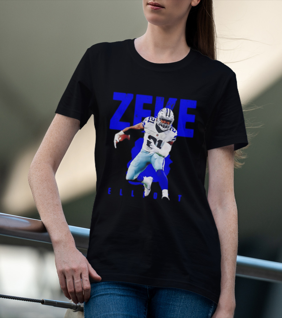 Dallas Cowboys Ezekiel Elliott Running Zeke 21 T-Shirt