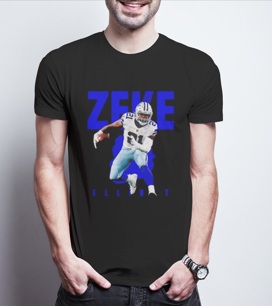 Dallas Cowboys Ezekiel Elliott Running Zeke 21 T-Shirt