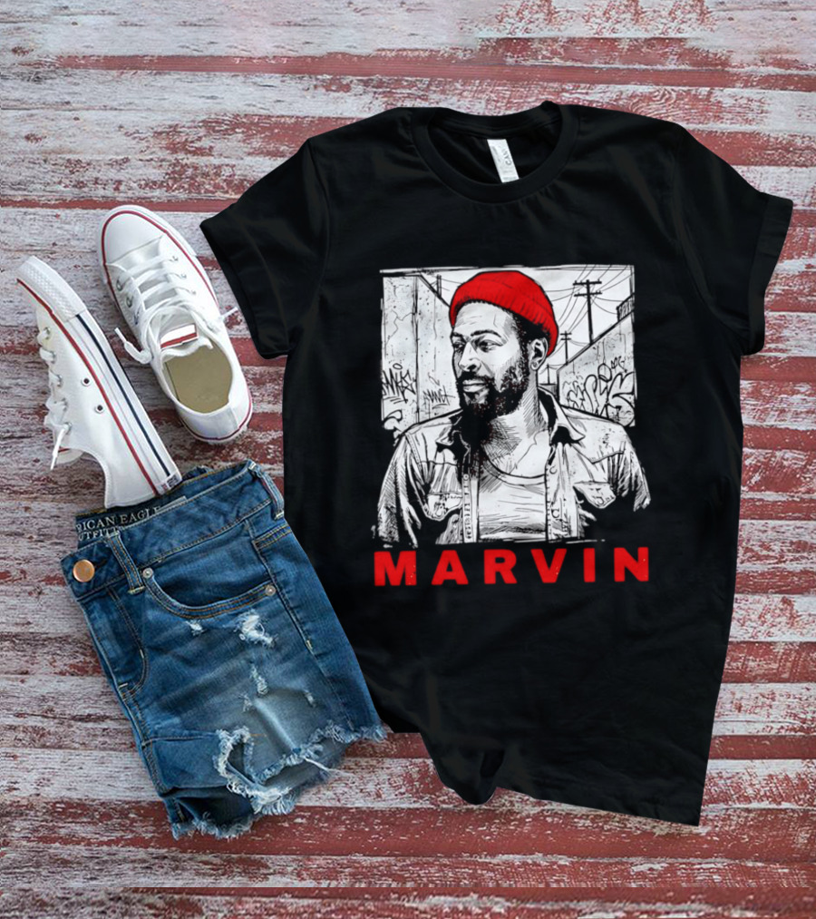 Marvin Gaye Urban Graffiti Style R&B Legend T-Shirt