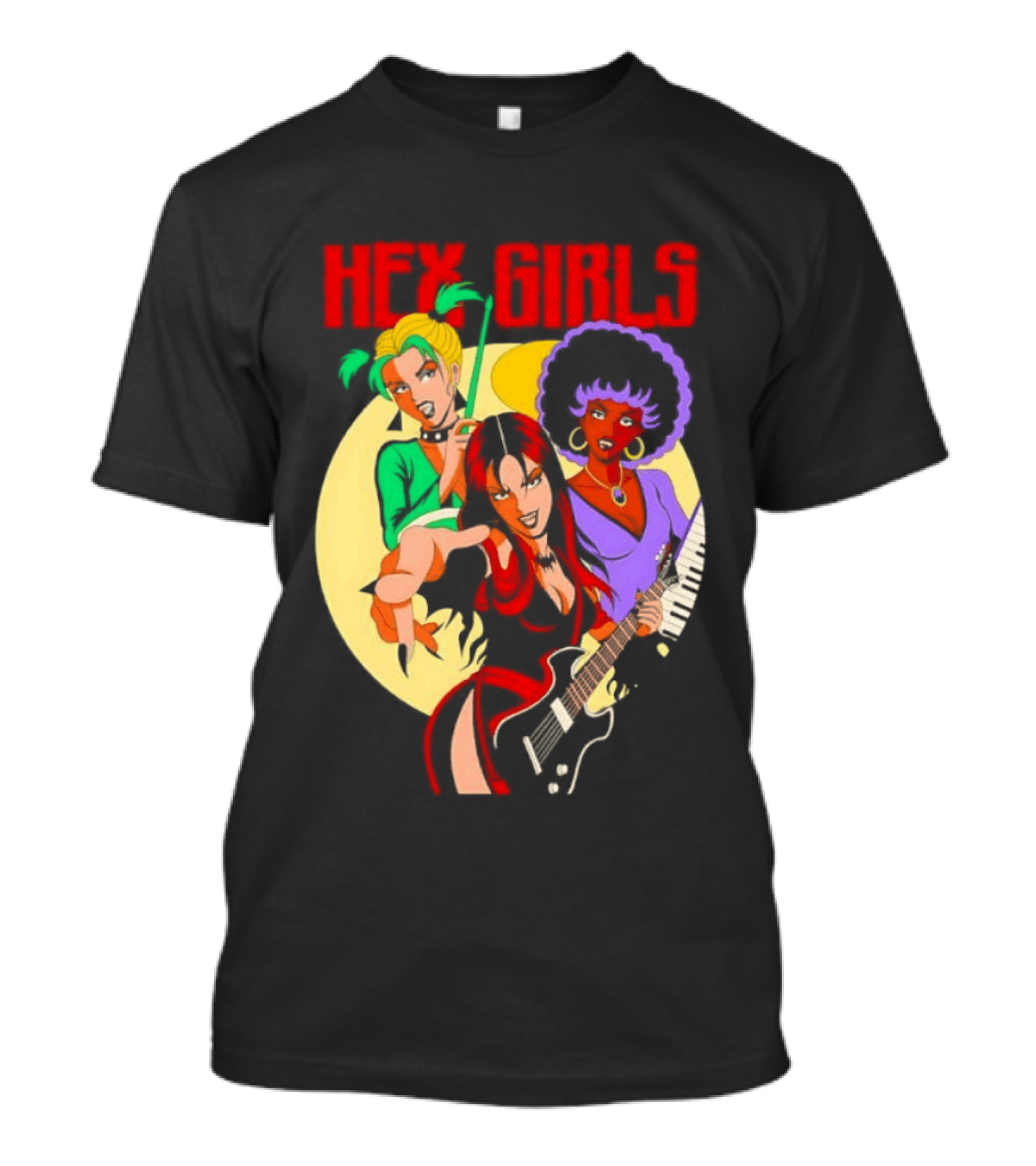 Hex Girls Scooby Doo Band Thorn Luna Dusk Animated Musical Trio T-Shirt