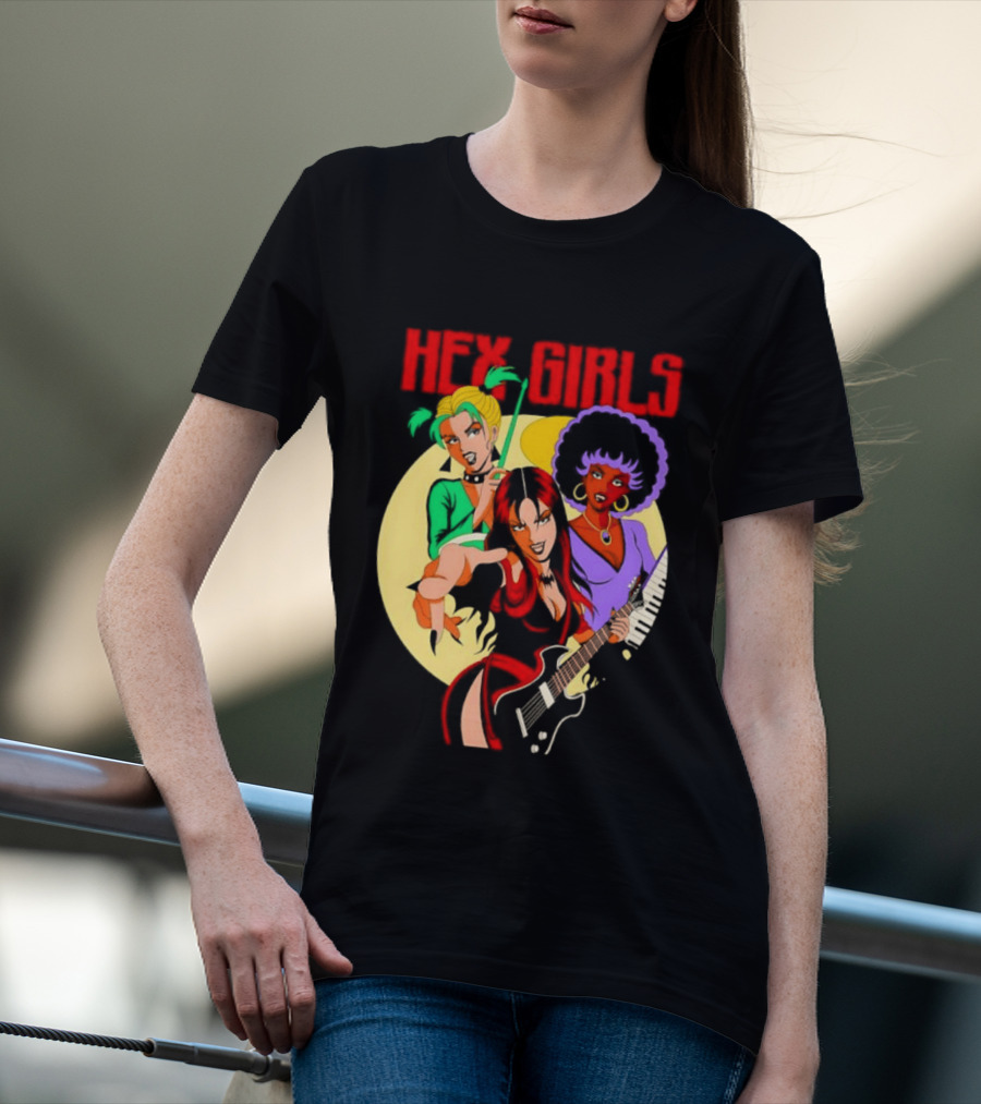 Hex Girls Scooby Doo Band Thorn Luna Dusk Animated Musical Trio T-Shirt