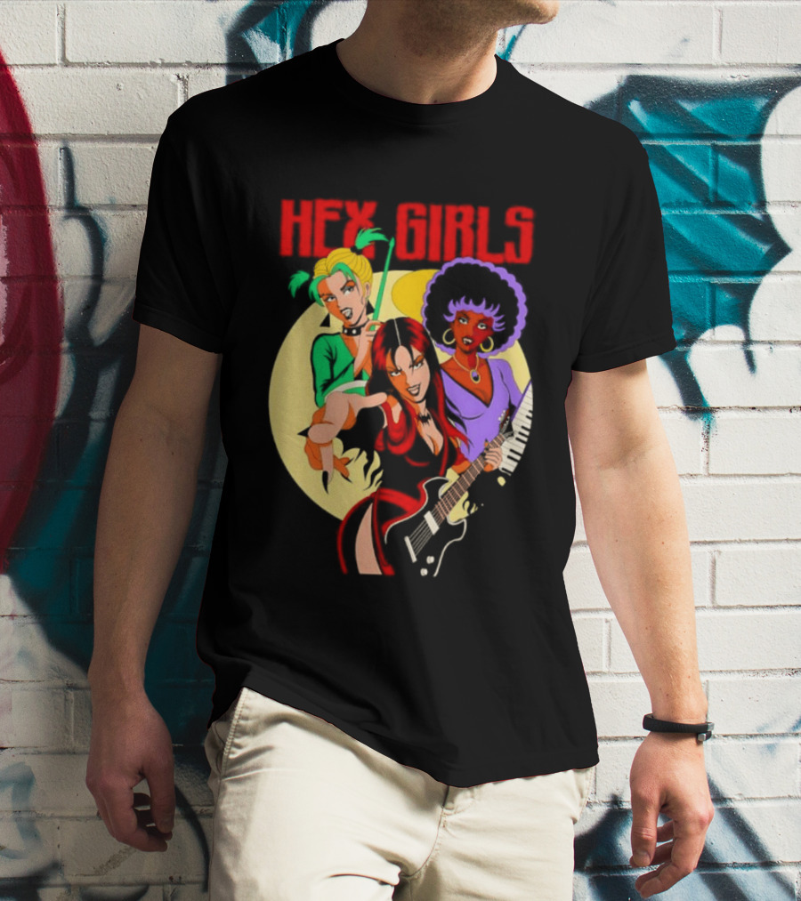 Hex Girls Scooby Doo Band Thorn Luna Dusk Animated Musical Trio T-Shirt