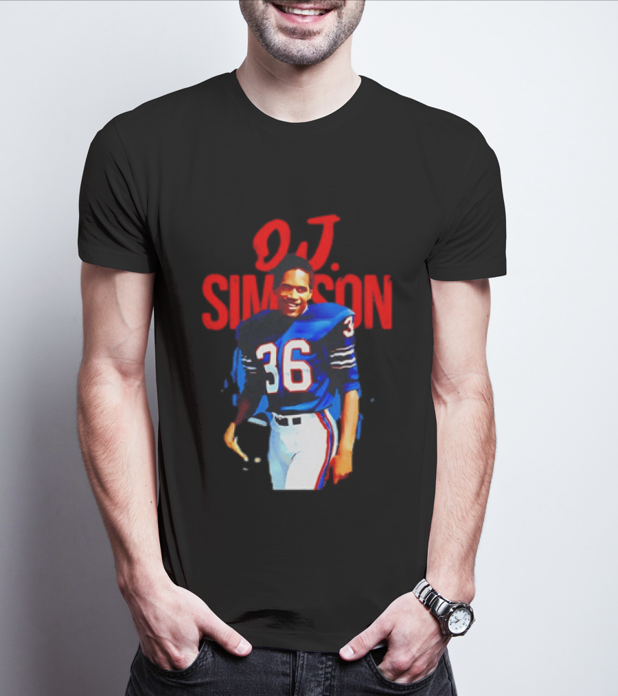 O.J. Simpson 36 Buffalo Bills Football Player T-Shirt