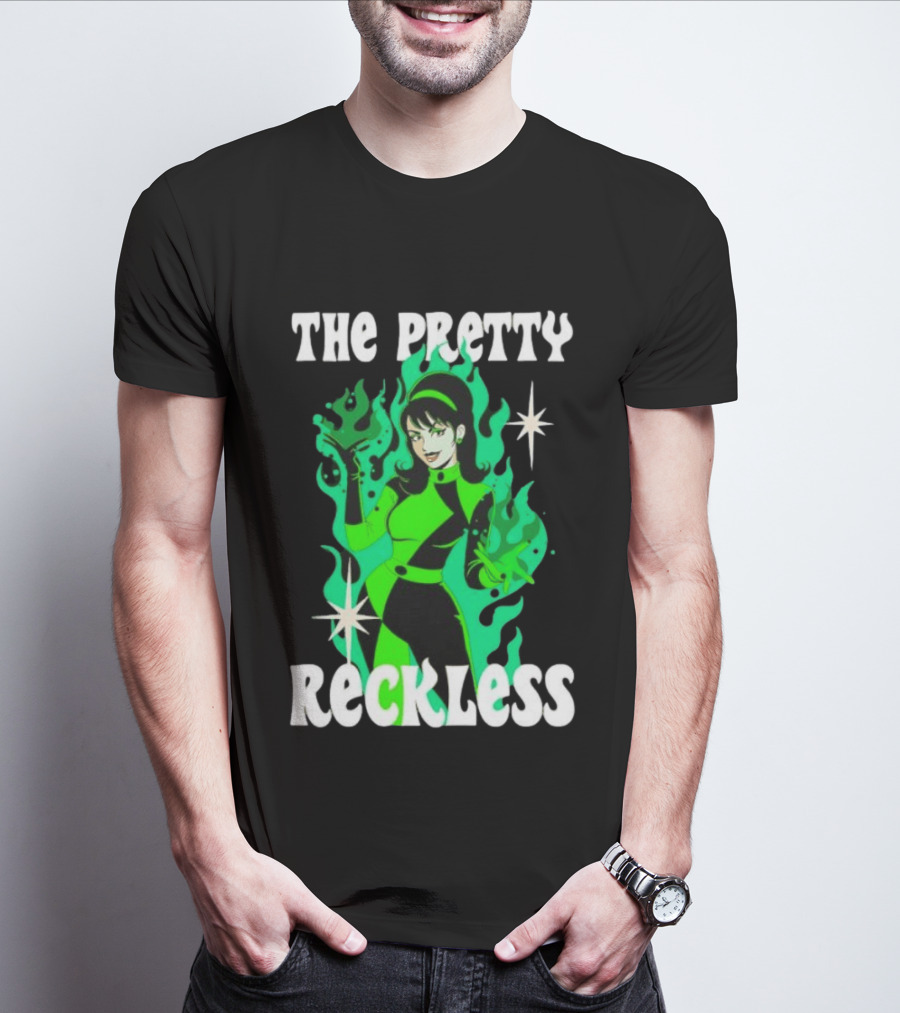 The Pretty Reckless Green Flame Witch Taylor Momsen T-Shirt