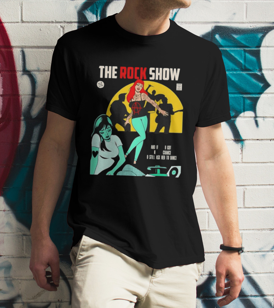 The Rock Show Comic Dance Chance Anarchy Girl Silhouette Scene T-Shirt