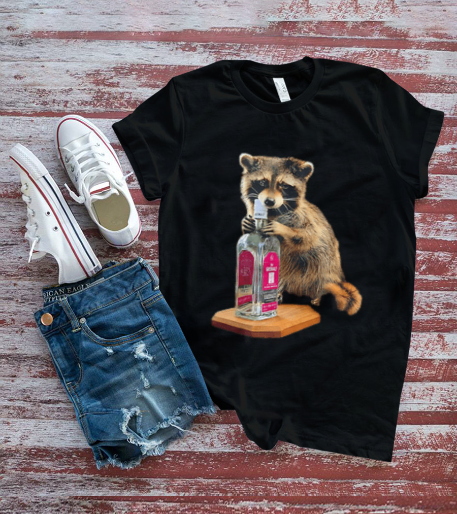 Erling Haaland Whiskey Raccoon Humor T-Shirt