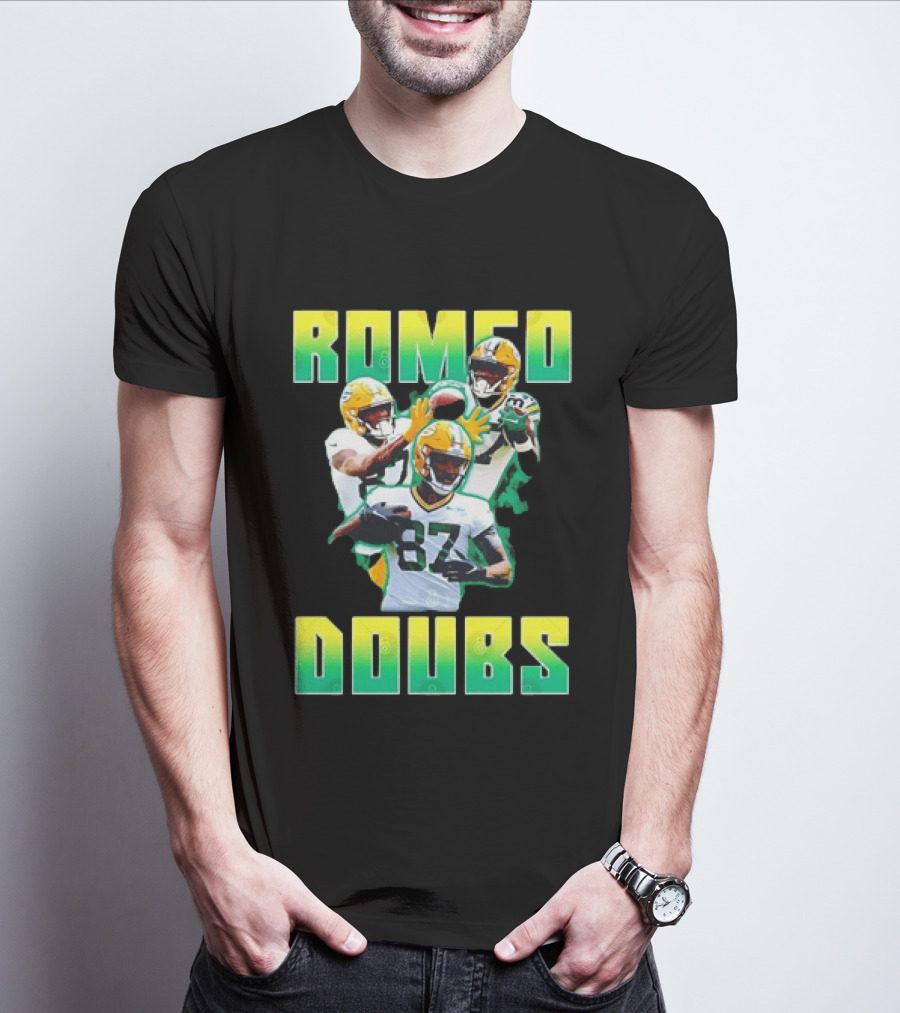 Green Bay Packers Football Romeo Doubs 87 Packers T-Shirt