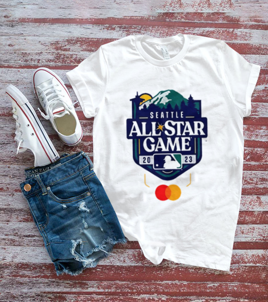 Seattle 2023 MLB All Star Game Baseball Mastercard T-Shirt