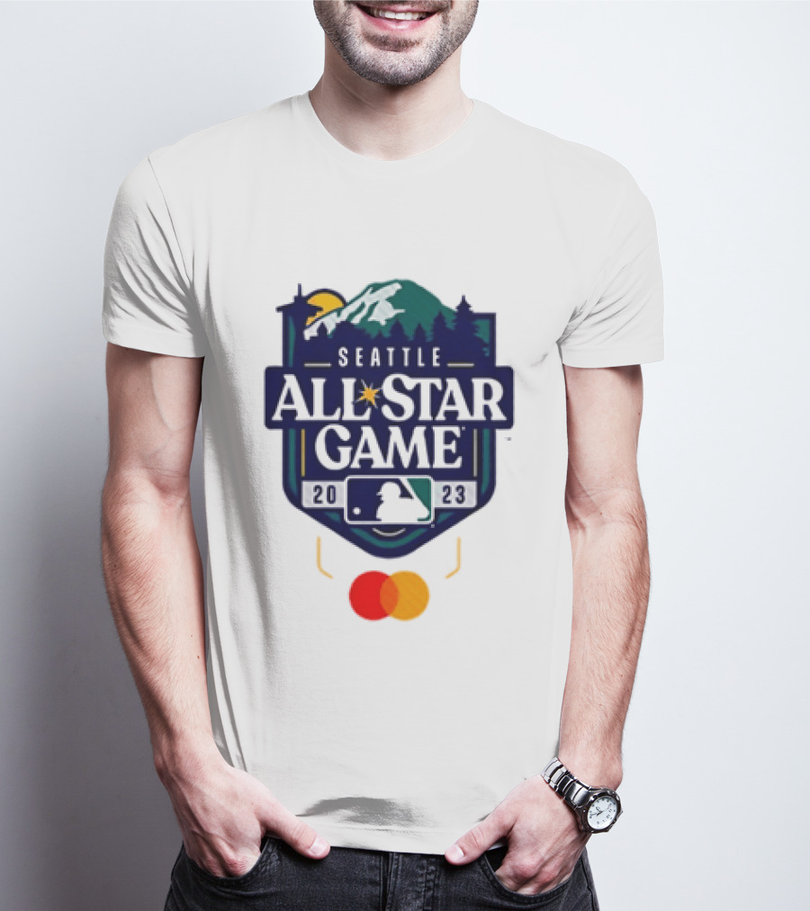 Seattle 2023 MLB All Star Game Baseball Mastercard T-Shirt
