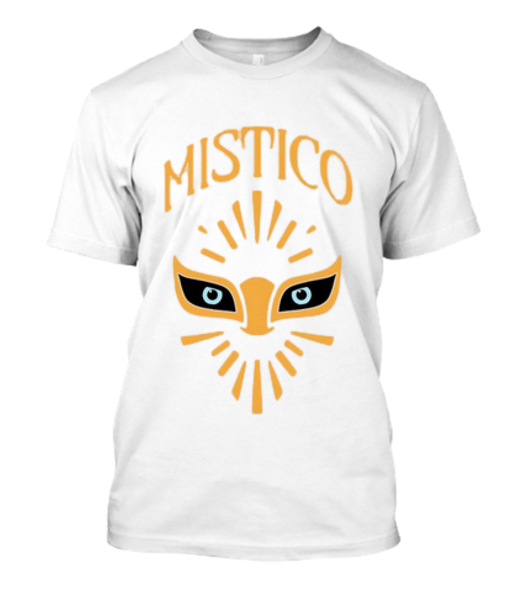 Mistico Luchador Eyes Mask Staring Lucha Libre Wrestling T-Shirt