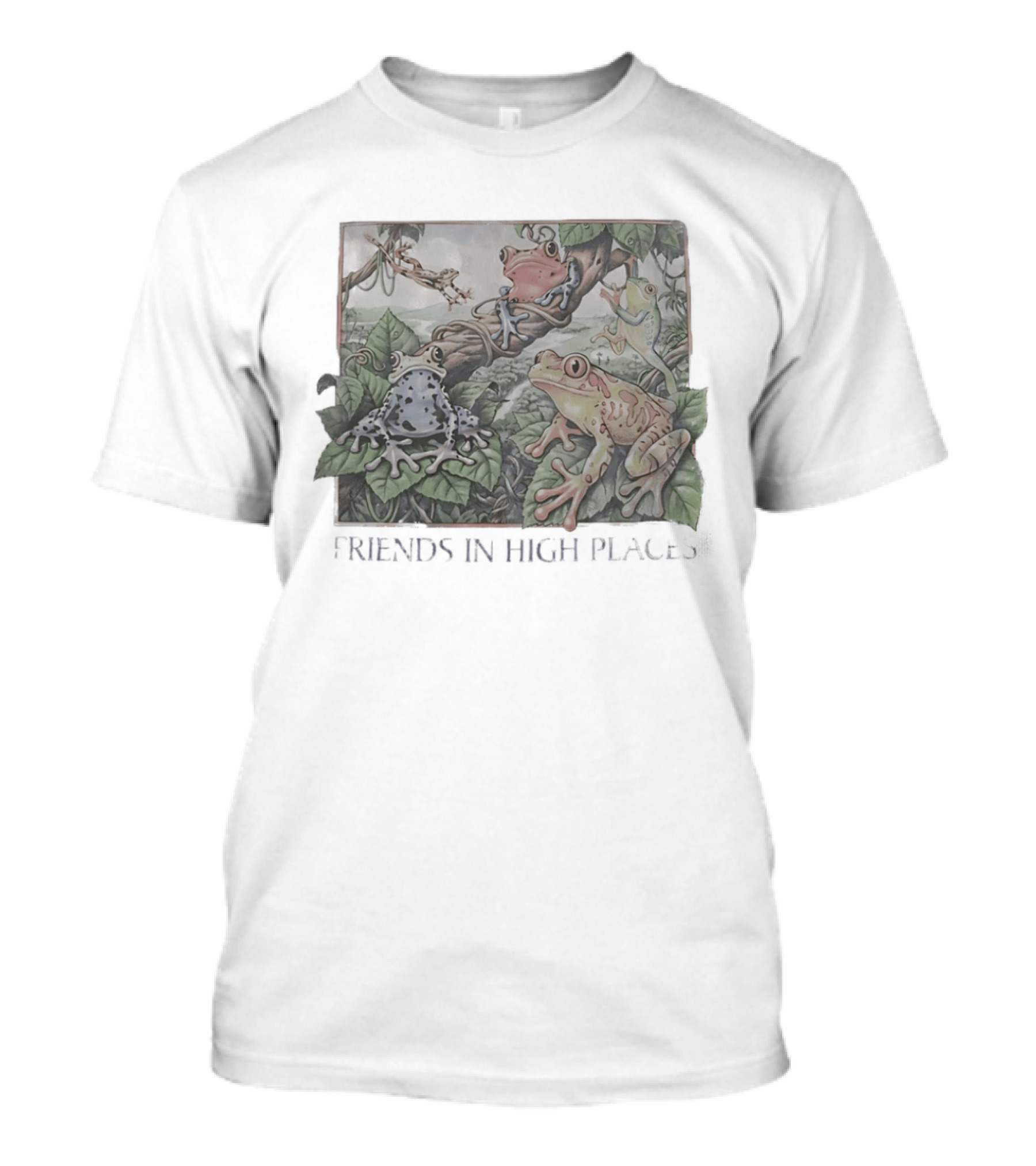 Friends In High Places Frog Nature Wildlife T-Shirt