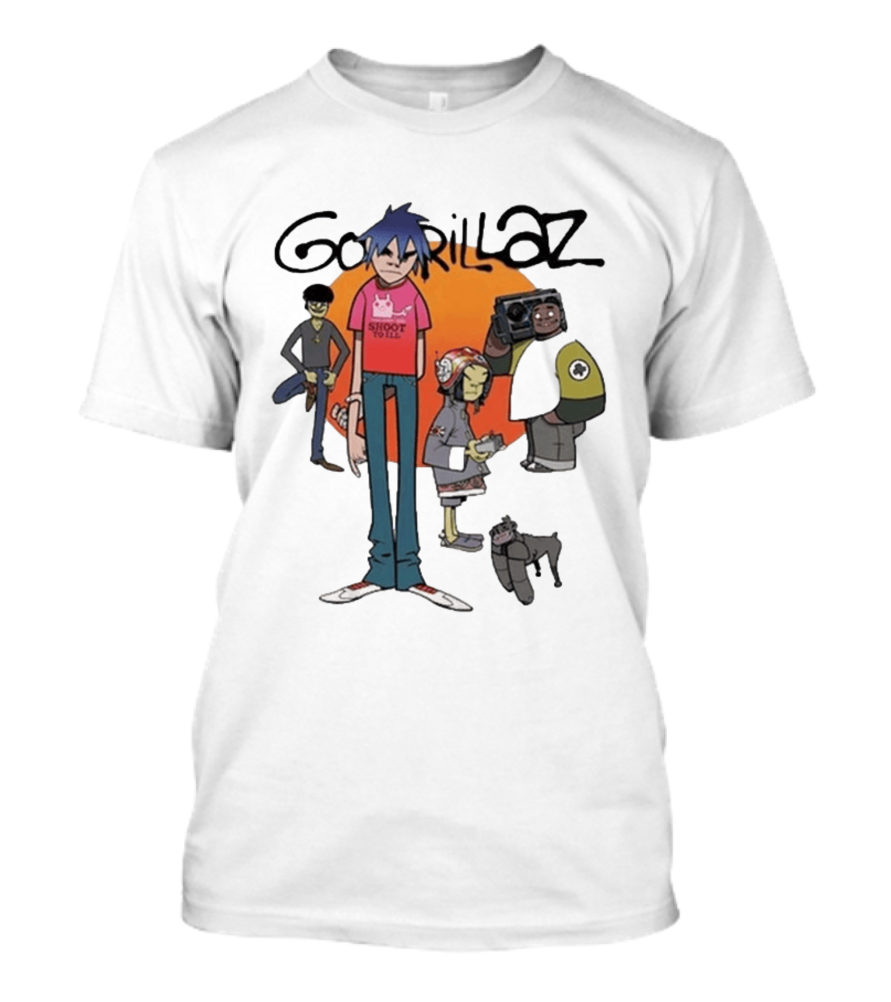 GORILLAZ 2026 Murdoc Niccals Noodle Russel Hobbs Band Shoot To Ill T-Shirt