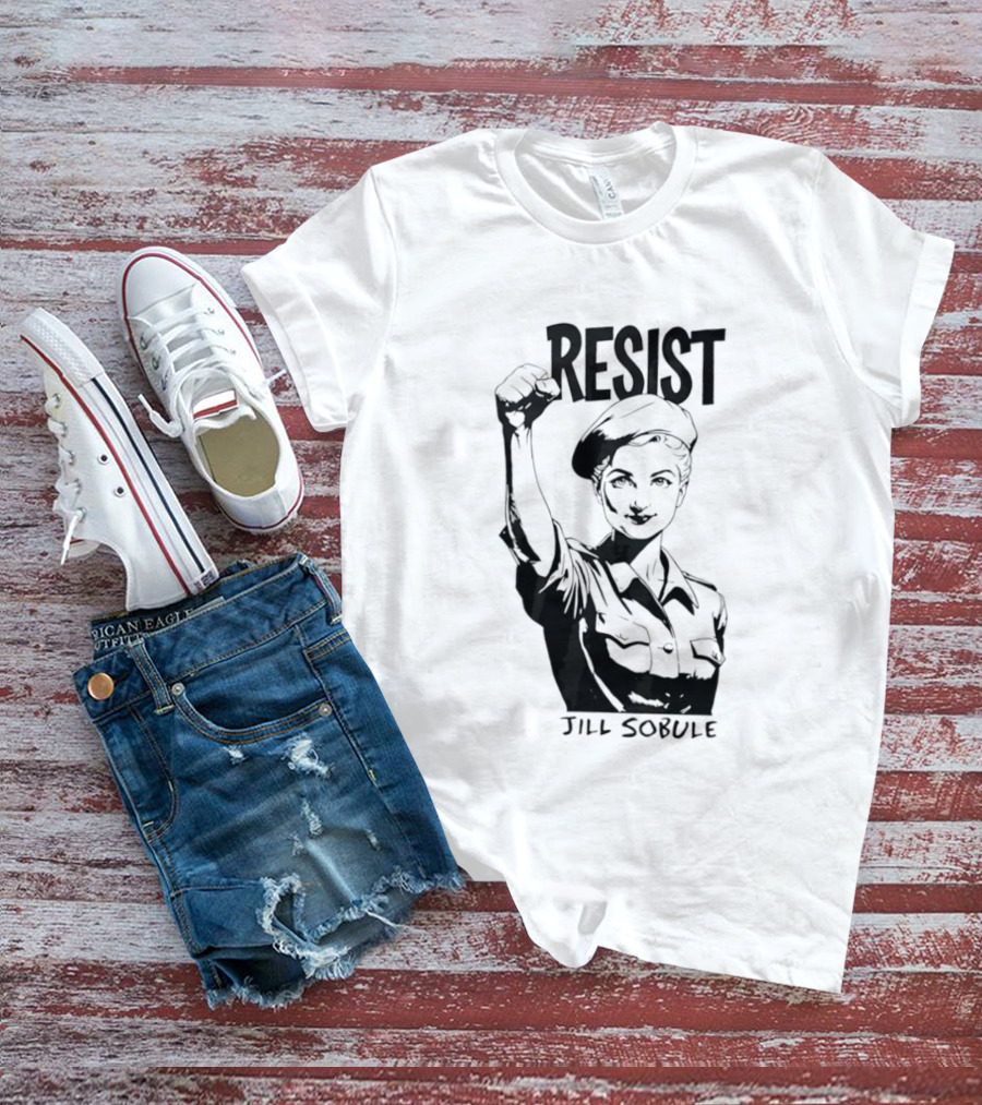 Resist Jill Sobule Empowerment Iconic Symbol Fist Raised T-Shirt