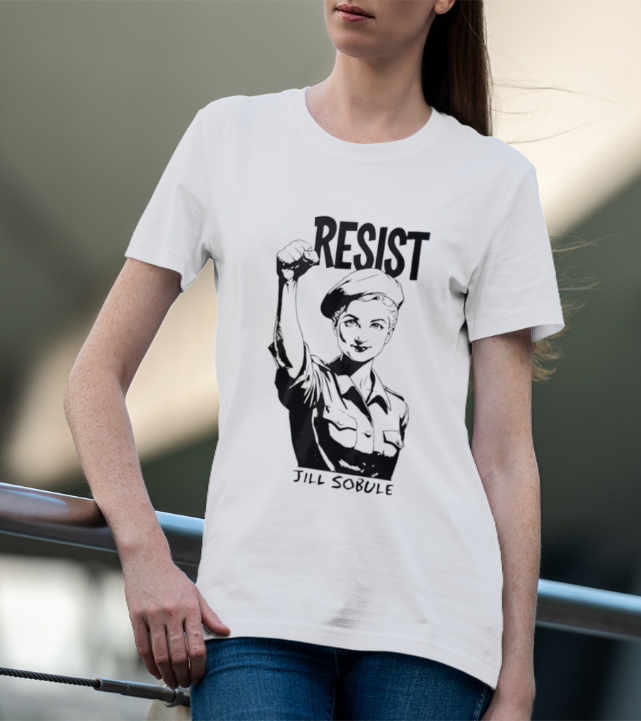 Resist Jill Sobule Empowerment Iconic Symbol Fist Raised T-Shirt