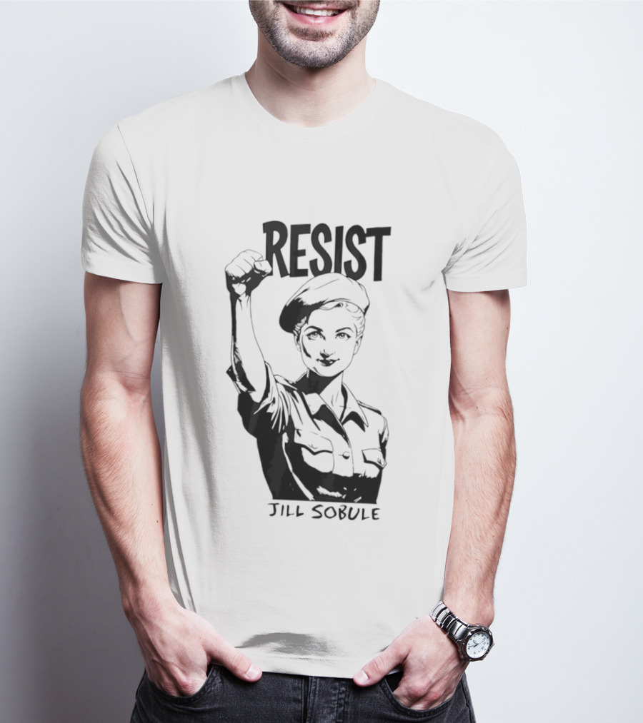 Resist Jill Sobule Empowerment Iconic Symbol Fist Raised T-Shirt